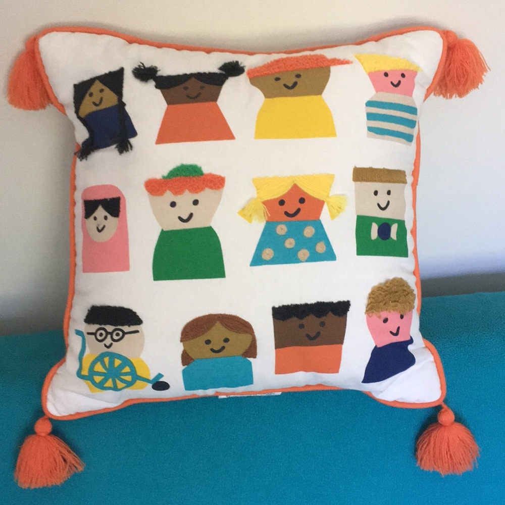 Sold Out Everywhere! NWOT Christian Robinson x Target Kids Pillow